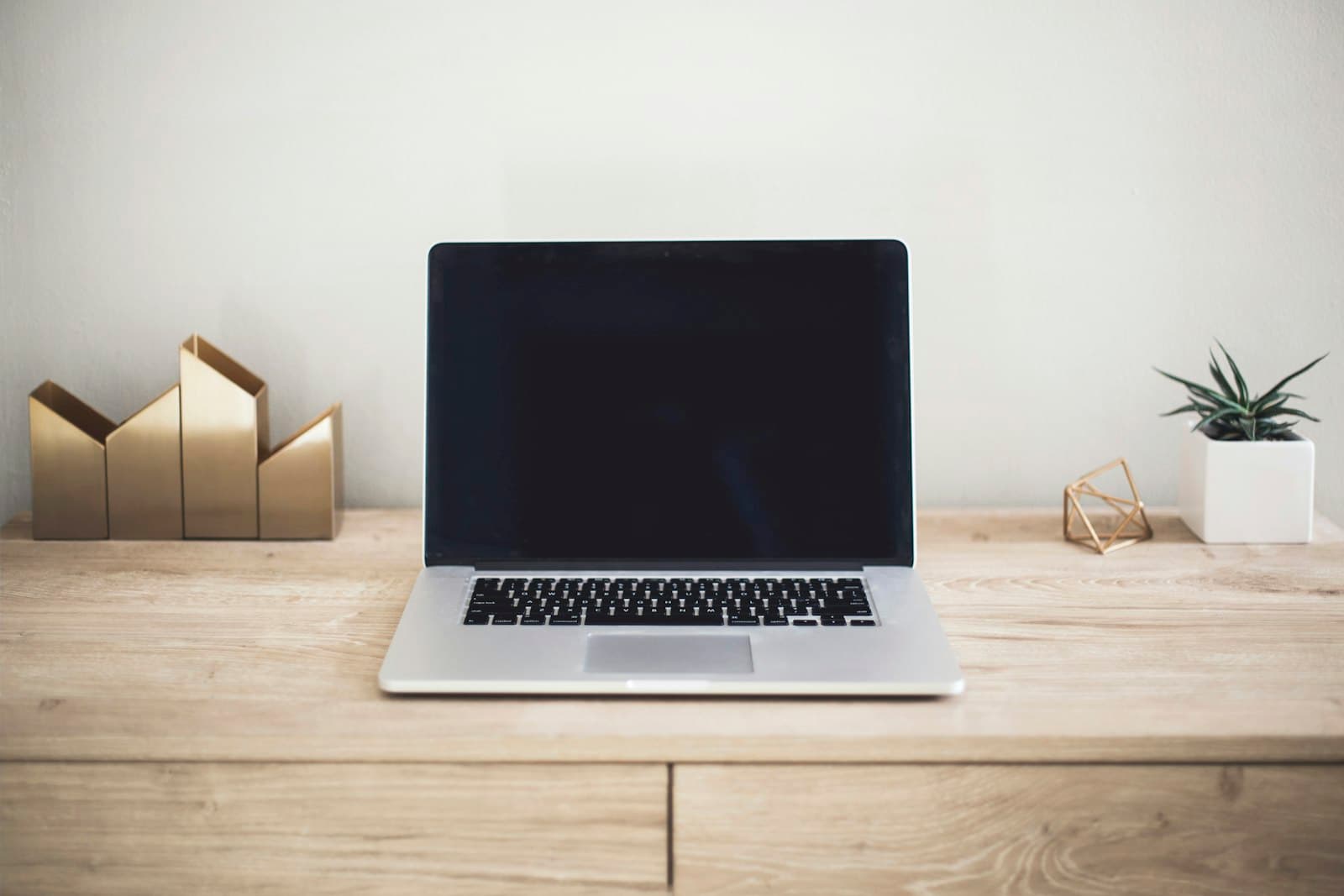 MacBook on a desk